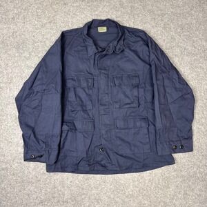 Military Issue Navy BDU Field Jacket Mens XL Regular Utility Coat 8415-01-084